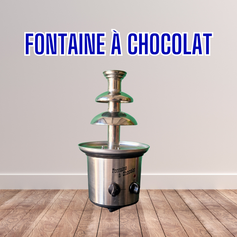 fontaine à chocolat une fontaine de chocolat en inox.