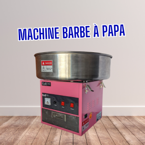 Machine barbe à papa rose, sur un fond de plancher