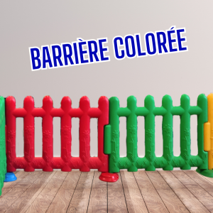 barrière colorée rouge et verte